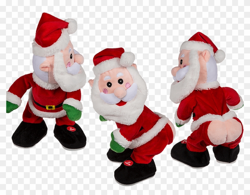 Dancing Plush Santa With Sound Ca - Dansende Julemand Clipart