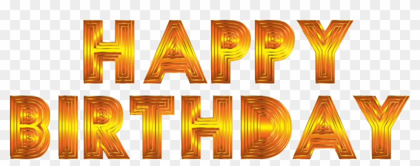 This Free Icons Png Design Of Happy Birthday Typography Clipart #1472671