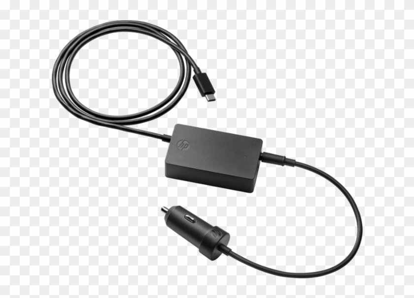 Top View Closed - Hp 45w Usb C Auto Adapter Clipart