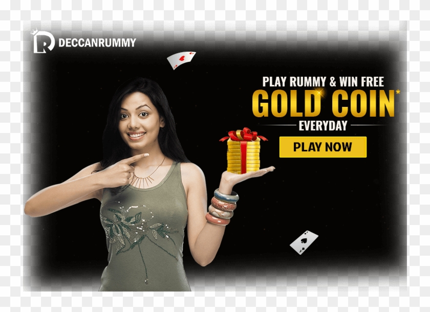 Play Rummy Free & Win Gold Coin Everyday - Event Clipart