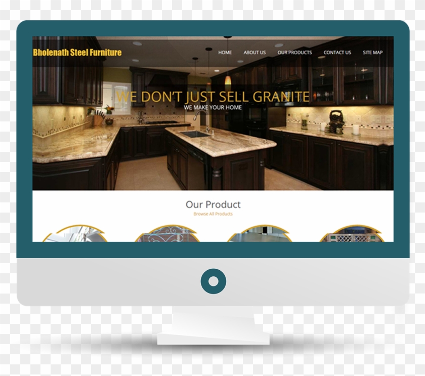 Golden Lightning Granite With Black Cabinets , Png Clipart #1473346