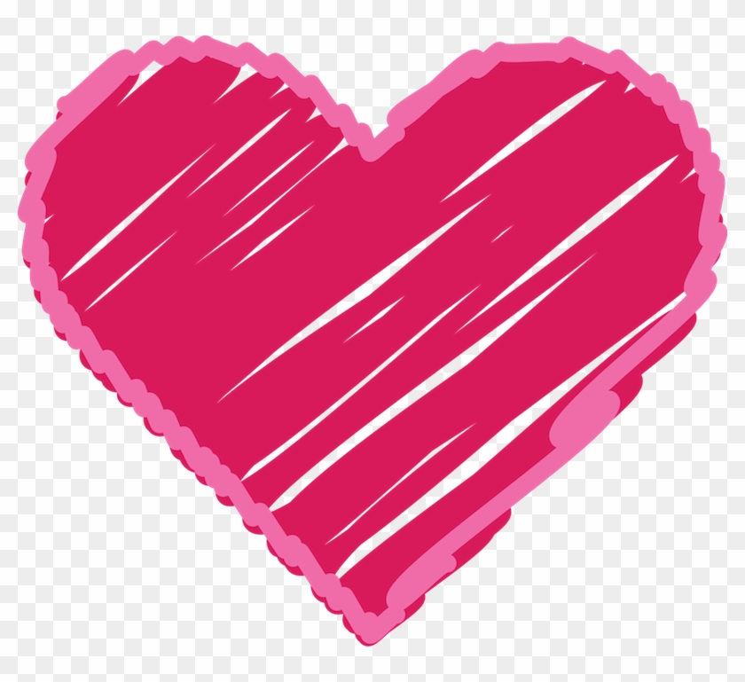 Scribble Heart Clipart - Heart - Png Download #1474024