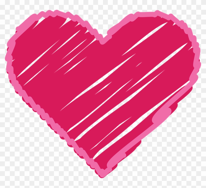Scribble Heart Clipart - Heart - Png Download