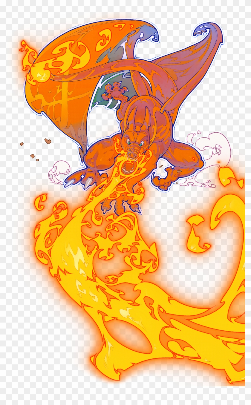 Charizard Used Flamethrower By Clipart #1474057