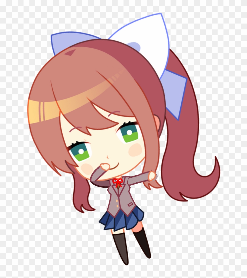 Edited Mediachibi Monika, But It Makes Me Cringe - Monika Dabbing Clipart