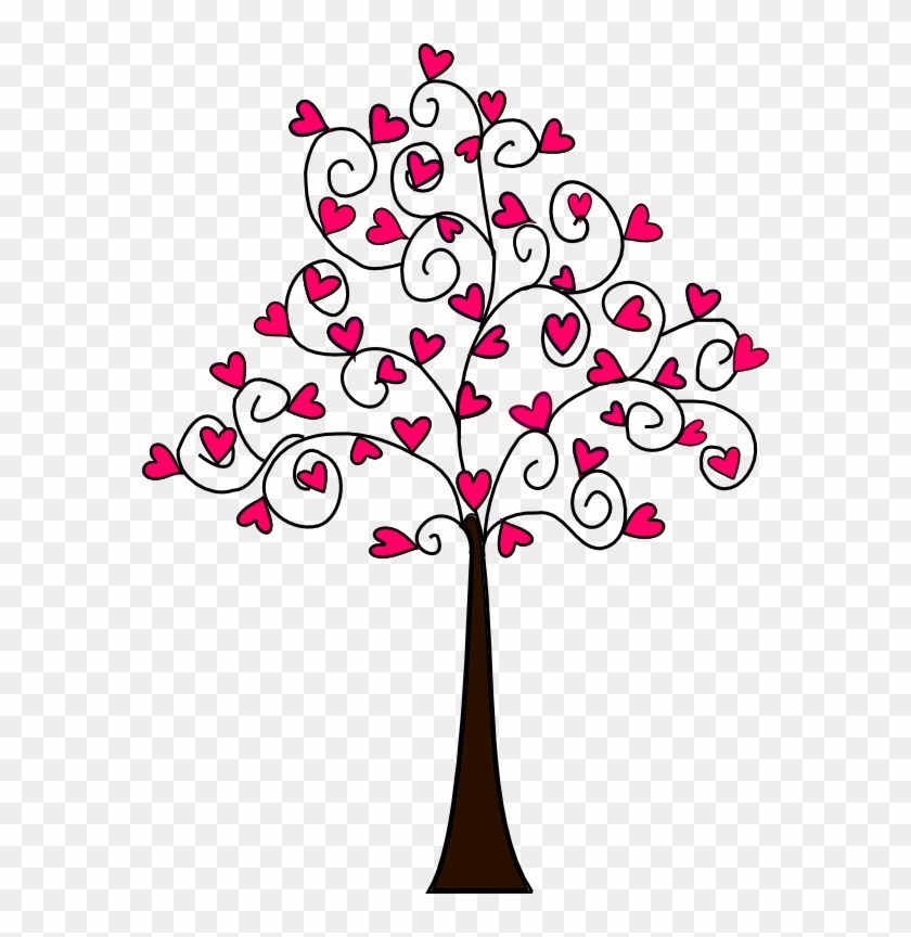 Hearttreepnkbtfc Doodle Drawings, Doodle Art, Simple - Heart Tree Drawing Clipart #1474183