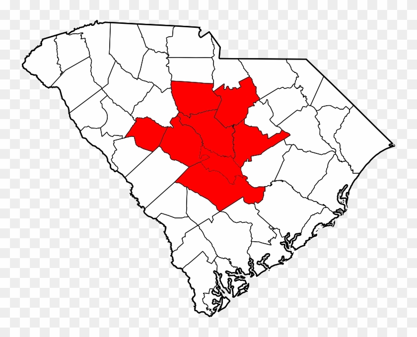 The Midlands Of South Carolina - South Carolina Midlands Region Clipart #1474242