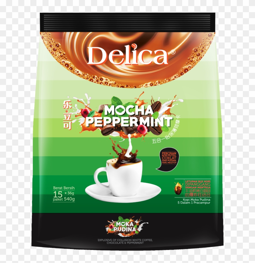 Packaging Mocha Peppermint - Delica Less Sugar Clipart