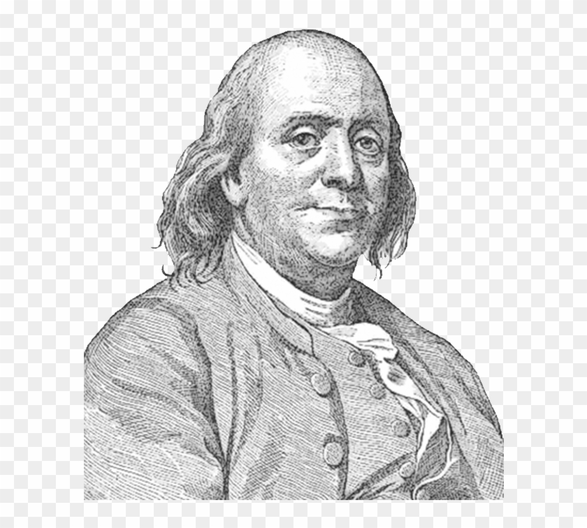 Benjamin Franklin Face Sideview - Ben Franklin No Background Clipart #1474404