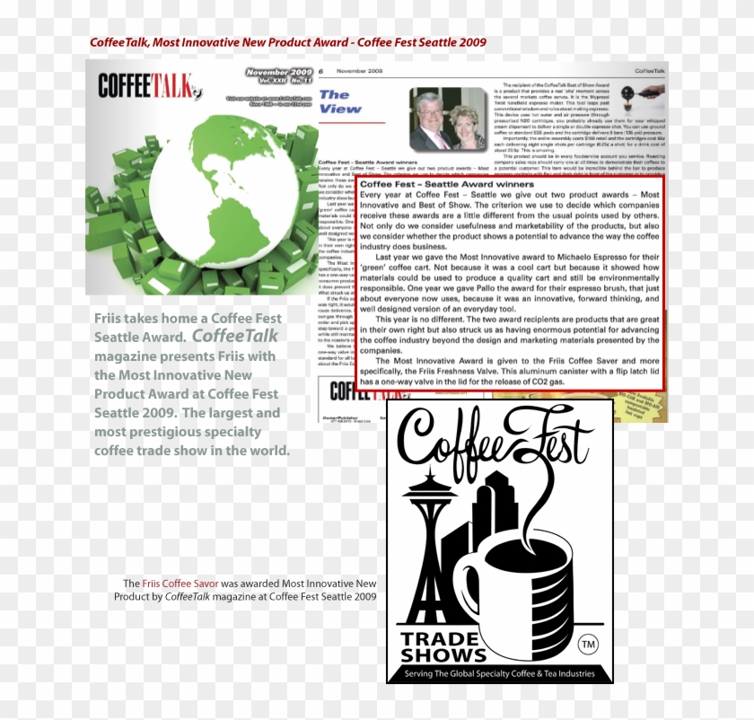 Most Innovative New Product Award Friis Coffee - Coffee Fest Clipart