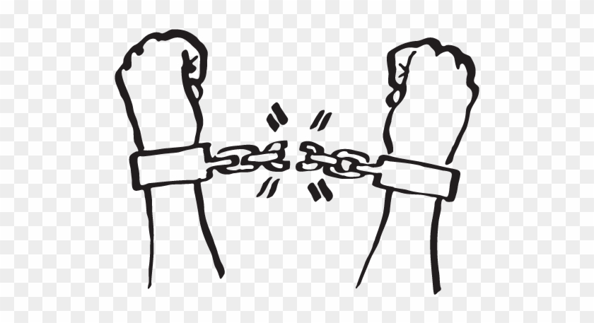 New Year's Revolution, Illustration Of Hands Breaking - Breaking Of Shackles Clipart #1476128