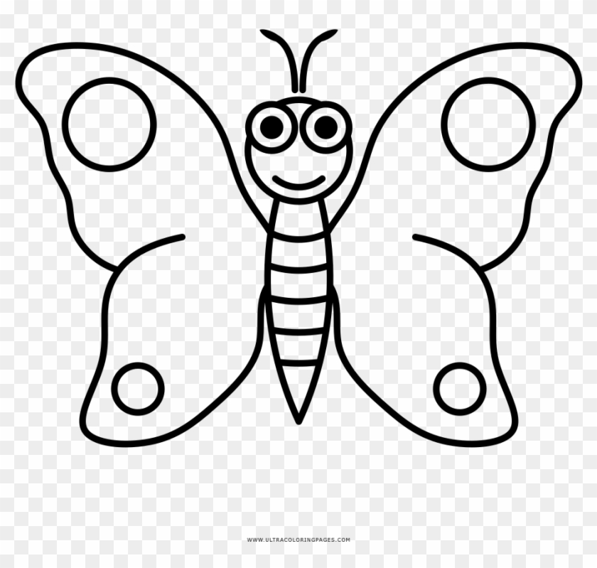 Mariposa Página Para Colorear - Farfalla Disegni Da Colorare Clipart