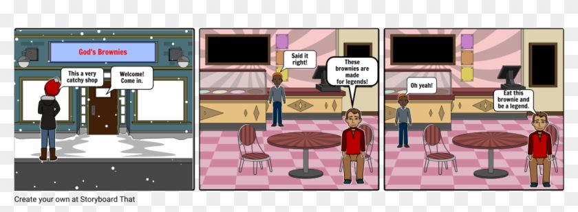 Gods Brownies - Cartoon Clipart