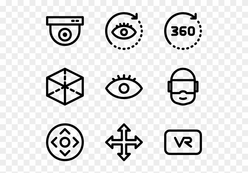 360 View - Hand Drawn Social Media Icons Png Clipart #1476748