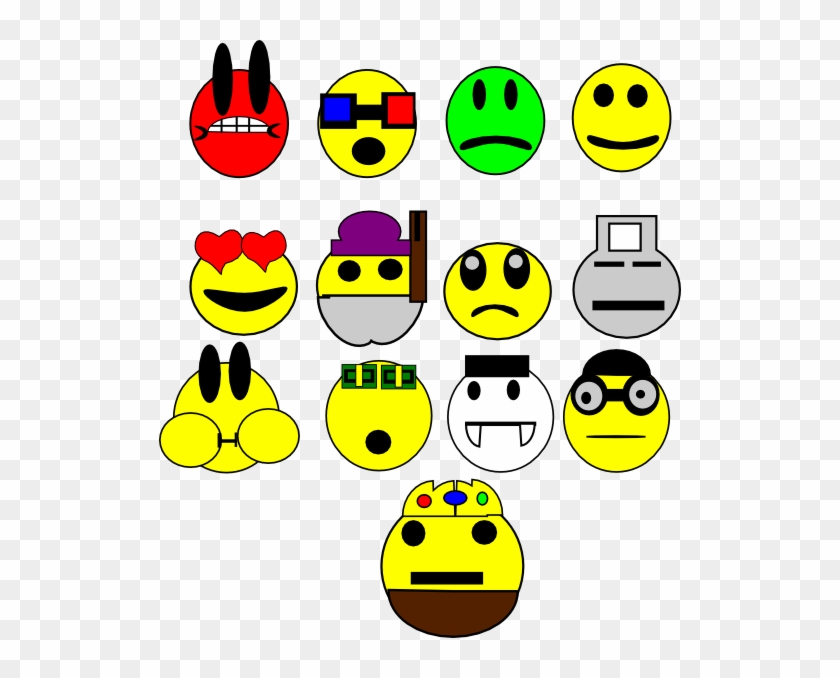 How To Set Use Faces Emoticons Svg Vector Clipart #1477907