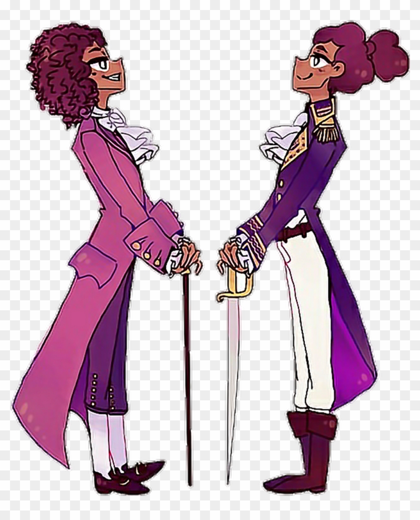 #hamilton #hamiltonthemusical #lafayette #thomasjefferson - Soulmate Au Red String Clipart
