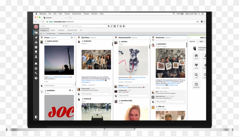 Manage Or Outsource Your Social Media - Hoot Suite Tool For Instagram Clipart
