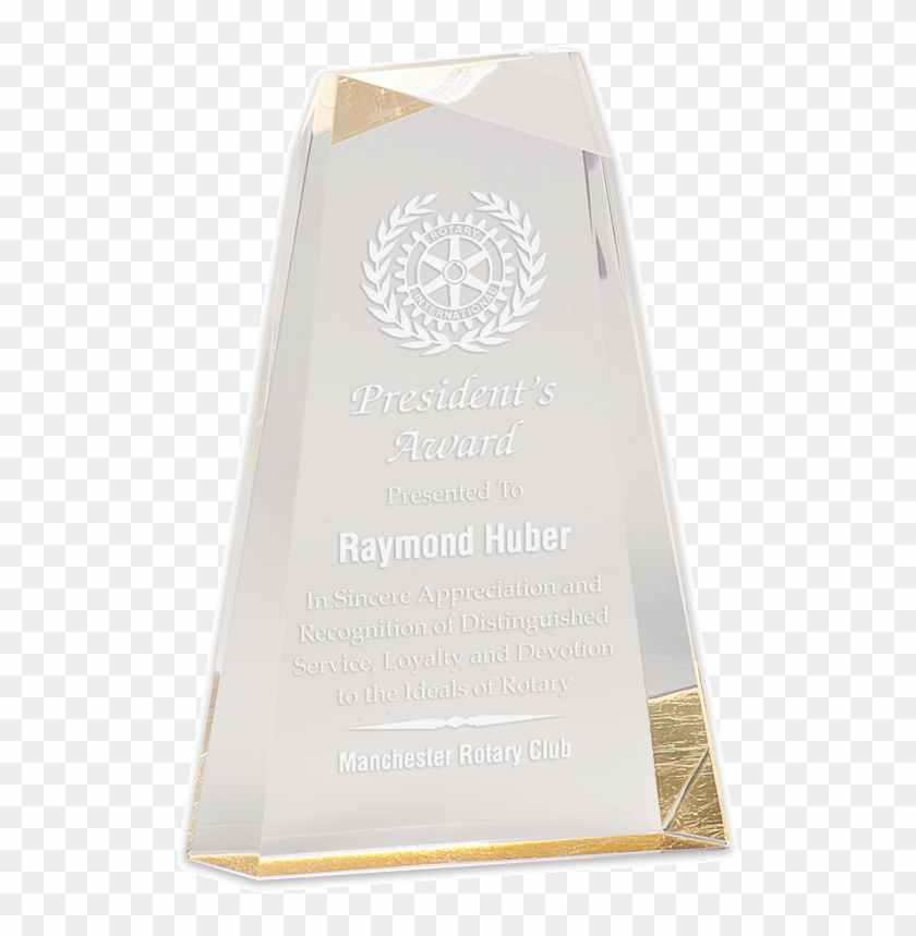 Acrylic Award With Sample Engraving - Trophy Clipart