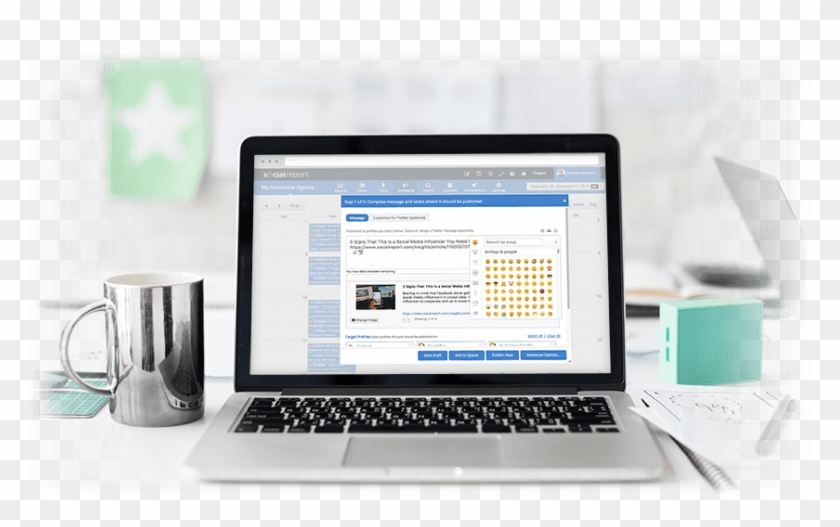 Social Media Publishing - Web Design Clipart