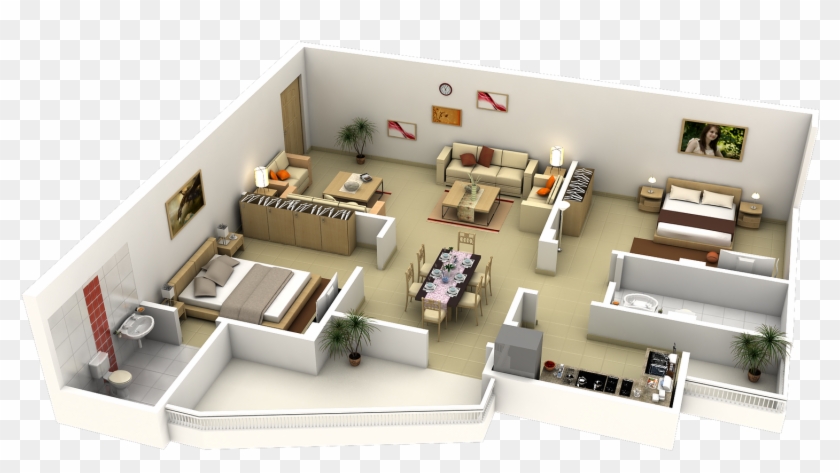 Impressive Floor Plans In 3d - L Shaped Living Room Floor Plan Clipart #1478791