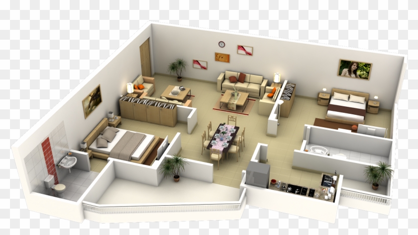 Impressive Floor Plans In 3d - L Shaped Living Room Floor Plan Clipart