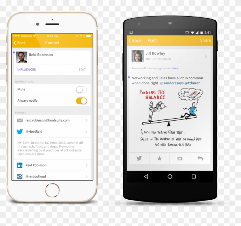 Hootsuite Buys Sales Prodigy App To Offer Better Tools - Iphone Clipart #1478835