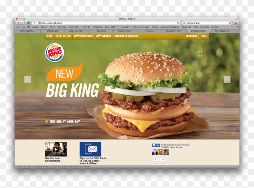 Burger King Chose To Showcase This Burger Outside In Clipart #1478961