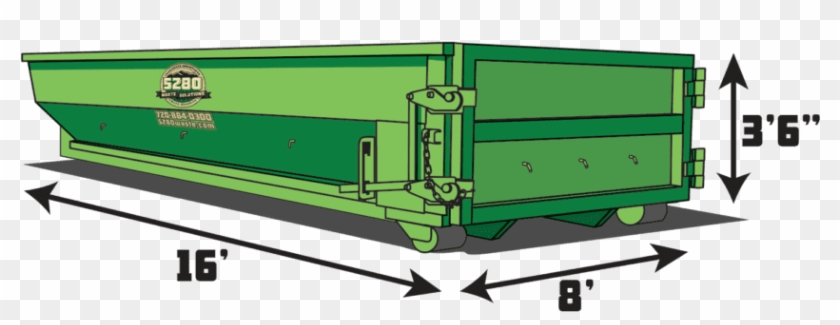 12 Yard Roll Off Dumpster Rental In Denver, Co - Locomotive Clipart