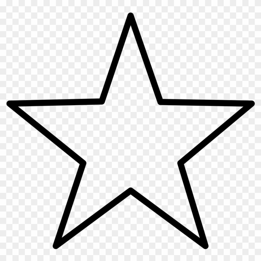 5 Point Star Svg Png Icon Free Download - Star Shape Clipart Black And White Transparent Png