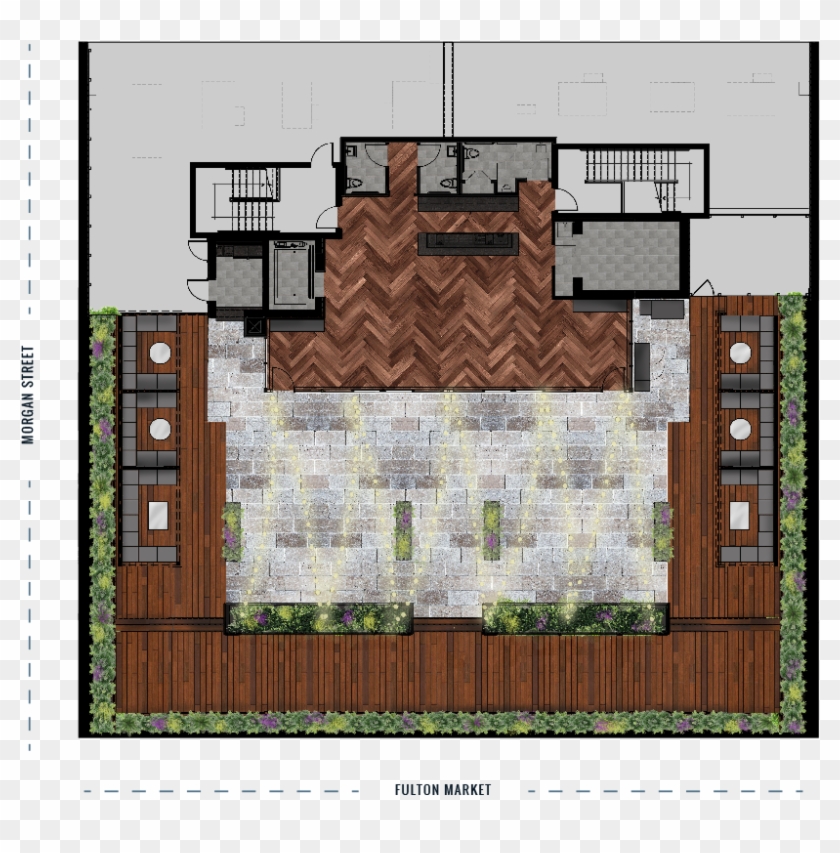 Rooftop Floorplan - Rooftop Bar Floor Plan Clipart #1479952