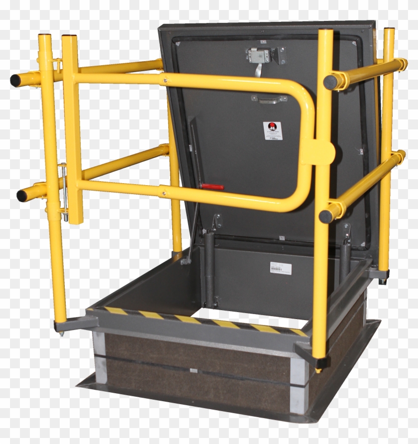 Rhg Series Roof Hatches With Safety Railing - Stairs Clipart #1479982