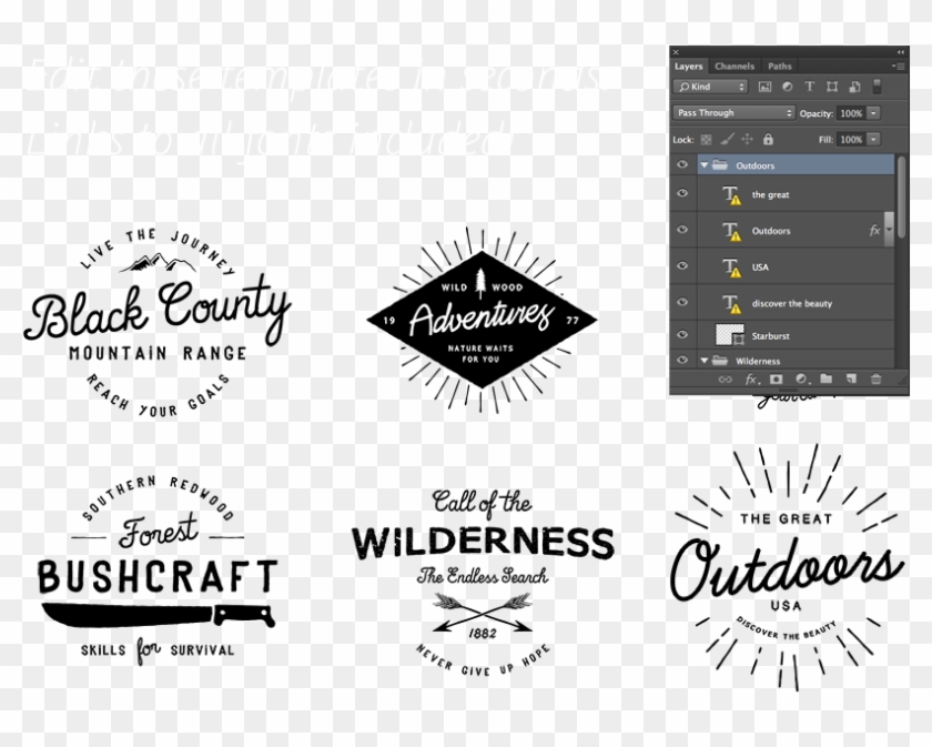 Vintage Design Bundle - Vintage Retro Design Png Clipart #1480090