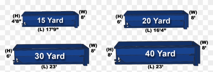 Roll Off Dumpster Sizes Clipart #1480339