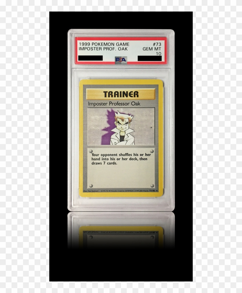 Psa 10 4th Print Trainer Imposter Professor Oak 73/102 - Item Finder Pokemon Card Clipart #1480618