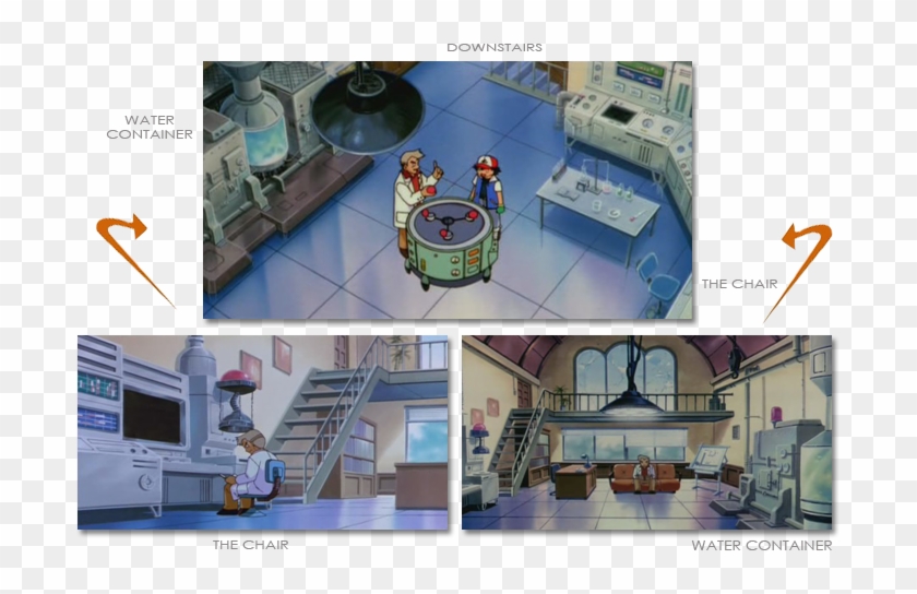 Research Room - Pokemon Professor Oak Lab Clipart