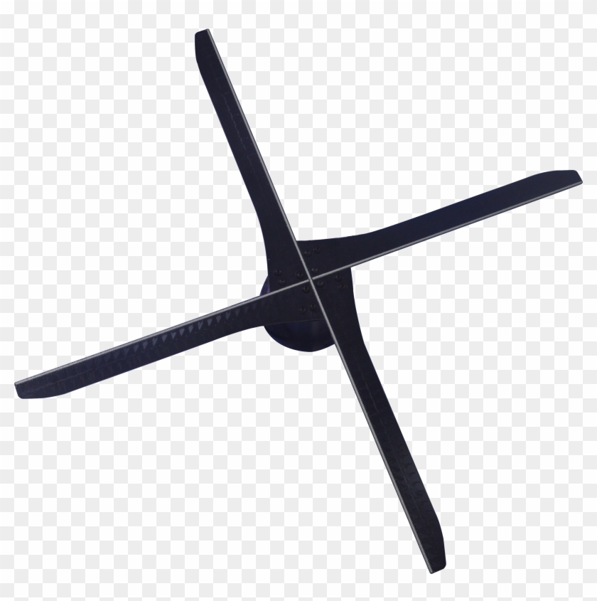 60cm 3d Hologram Fan Led Display With Four Blades Wifi - Circle Clipart