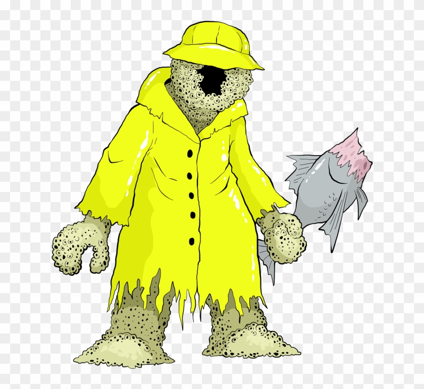 , Who Is Made Of Barnacles And Uses A Frozen Fish As - Cartoon Clipart #1481198