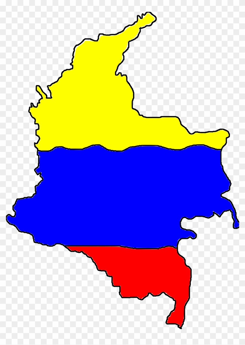 Departments Of Colombia Blank Map Geography - Colombia Silhouette Clipart #1481703