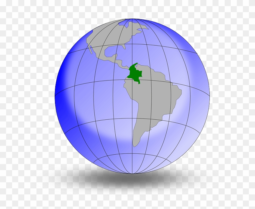 Exploring The Sharing Economy For Travel In Colombia - Colombia On A Globe Clipart #1481756