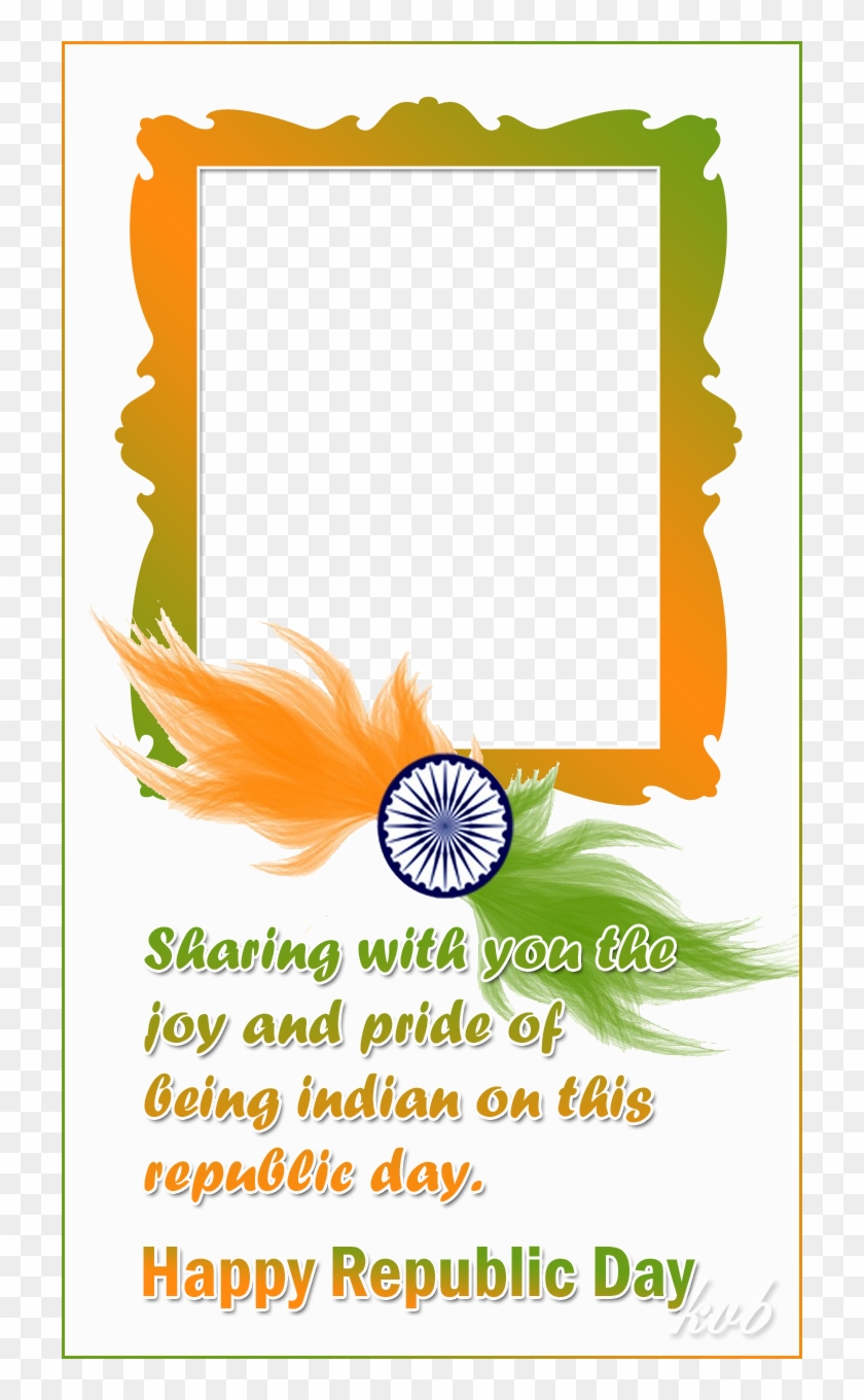 Republic Day Frame With Quote - Happy Republic Day Png Clipart #1483076