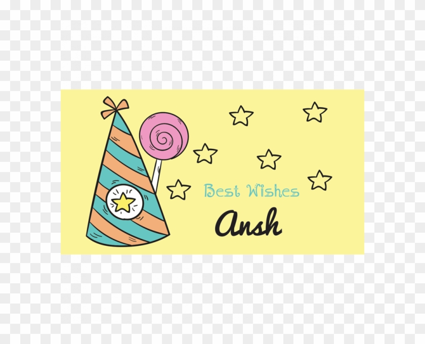 Birthday Cap Tag - Circle Clipart #1483198