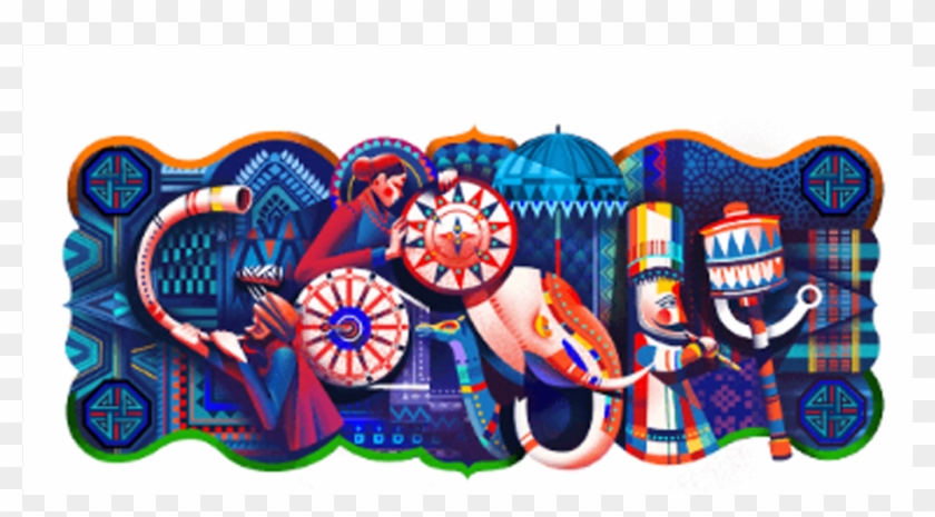 Google Celebrated India's 69th Indian Republic Day - India 69th Republic Day Clipart #1483500