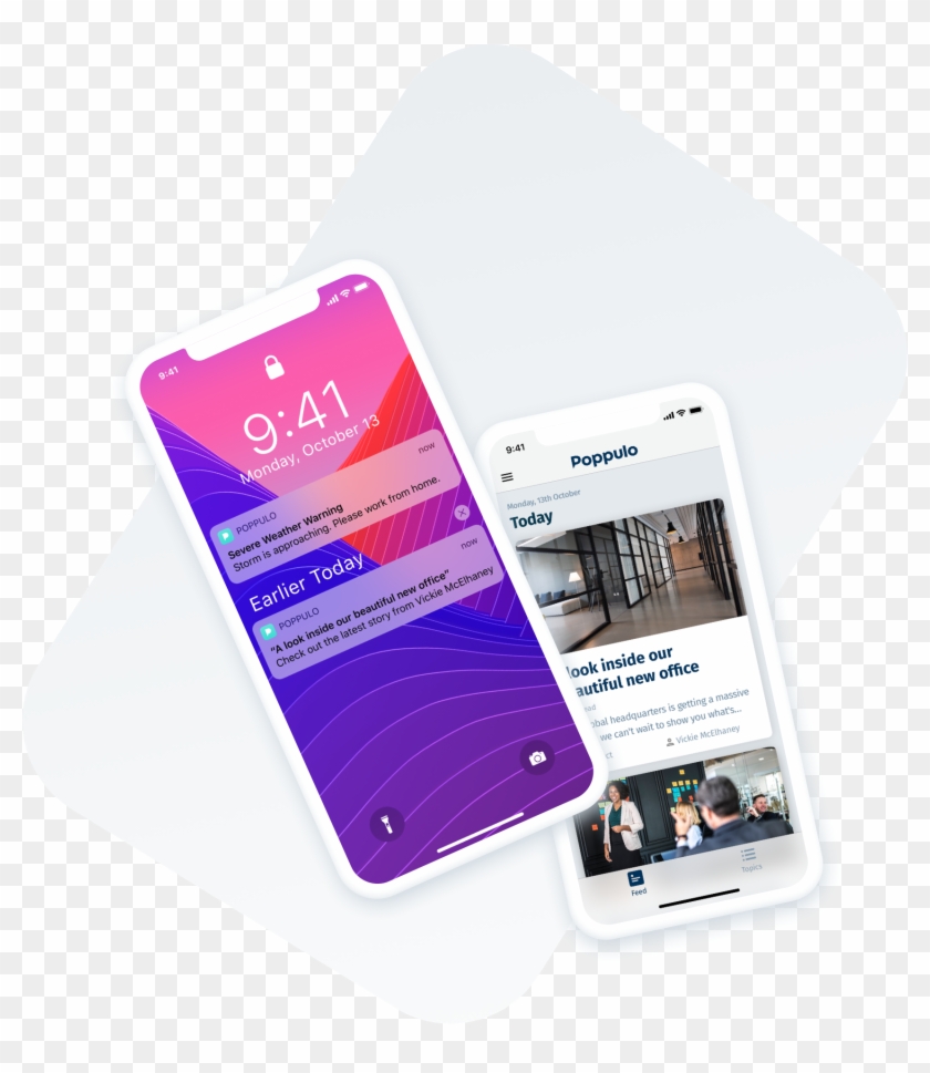 Poppulo Mobile App - Iphone Clipart #1483602