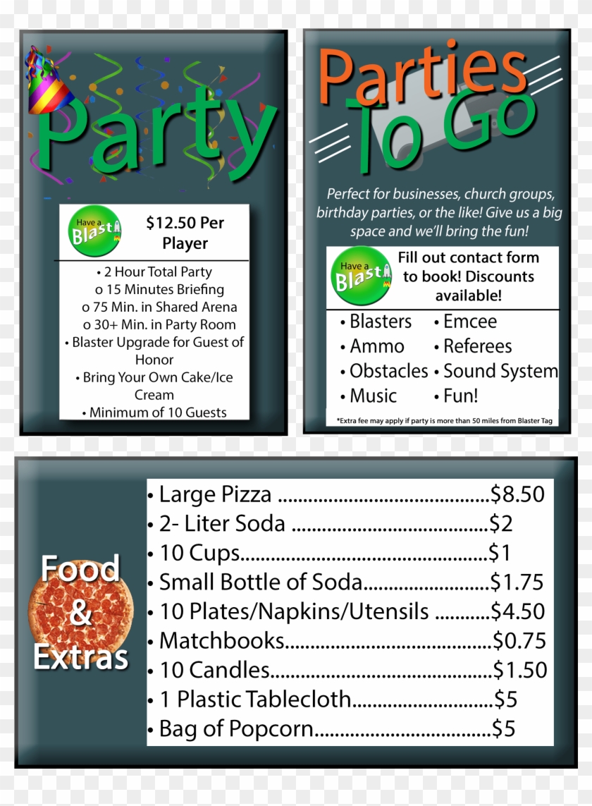 Party Info No Background - Poster Clipart