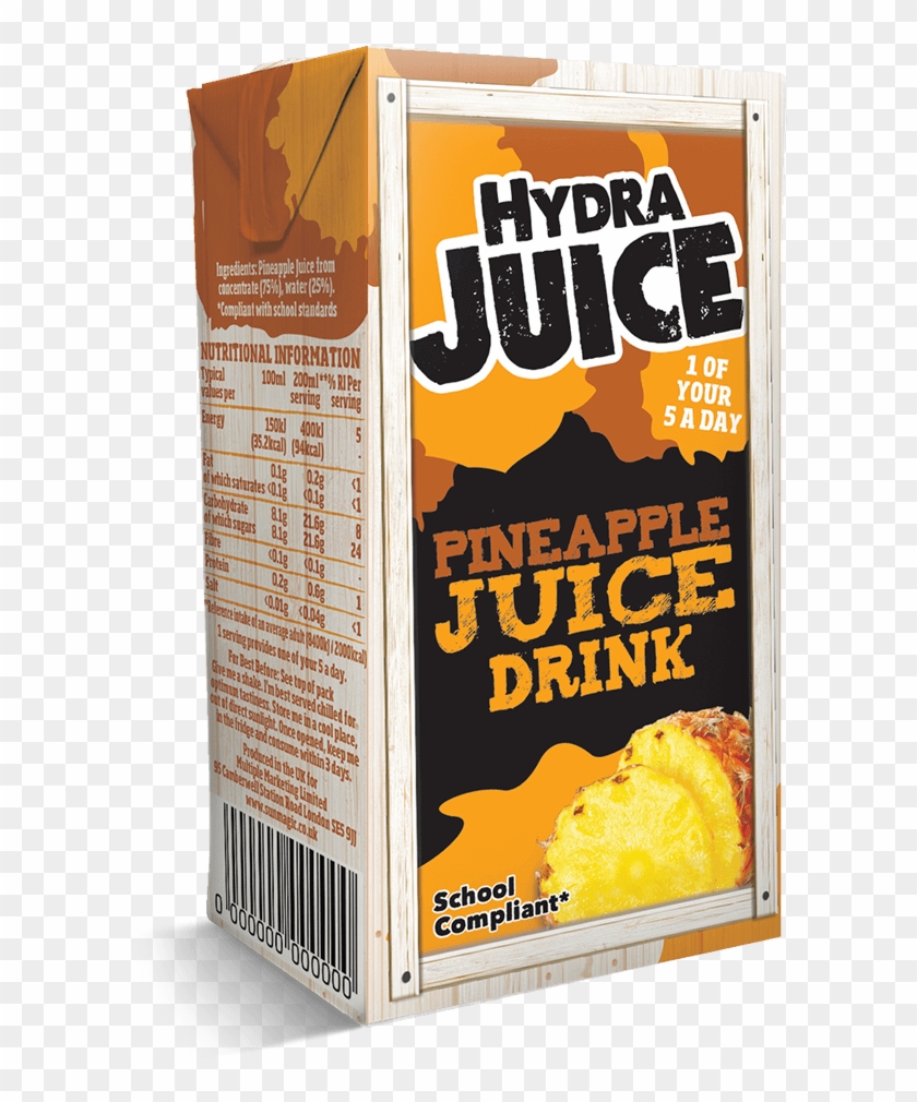 Hydra Juice 75% Pineapple Juice Drink 200ml - Corn Flakes Clipart #1483700