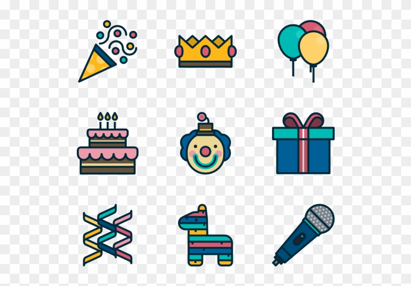 Birthday Party Png - Birthday Illust Icon Png Clipart #1483927