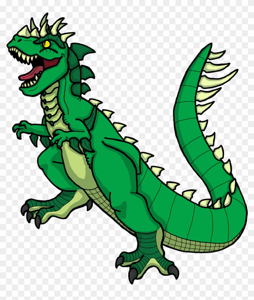 Crocodile Clipart Atomic Theory - Reptile Kaiju - Png Download #1484232