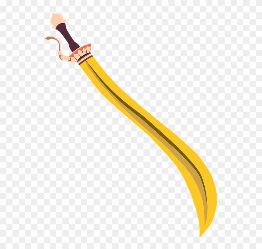 Sabre Sword, Sabre, Backsword, Curved Sword, Blade - Сабля Png Clipart