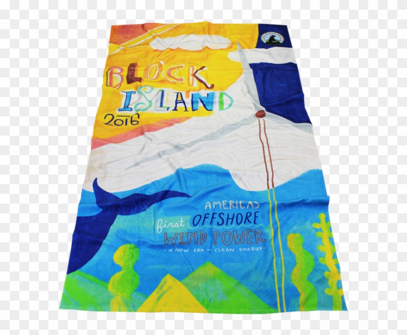 Full Color Sublimation Promotional Beach Towel - Art Clipart