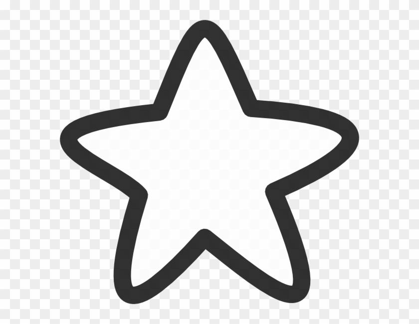 Black And White Star Clip Art At Clker - Star Clipart Black And White - Png Download